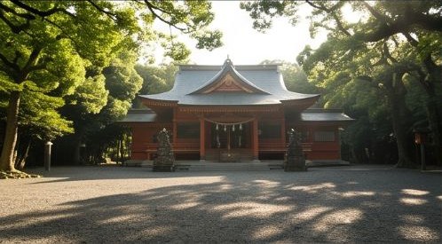 V9参照: 拝殿前の広場